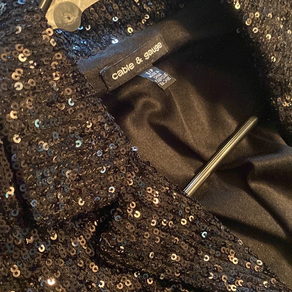 Cable and Gauge jacket open sequin blazer - Picture 10 of 11